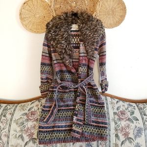 Anthropologie Angel of the North sweater coat